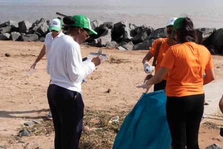 Beach Clean Up at Kingston Seawalls- Guyana