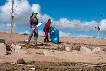 Beach Clean Up at Kingston Seawalls- Guyana