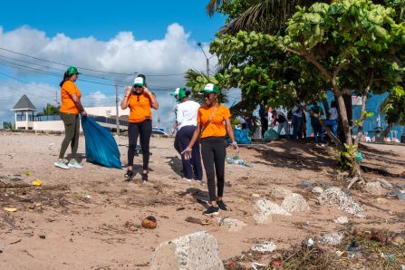 Beach Clean Up at Kingston Seawalls- Guyana