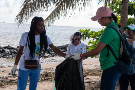 Beach Clean Up at Kingston Seawalls- Guyana
