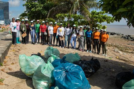 Beach Clean Up at Kingston Seawalls- Guyana