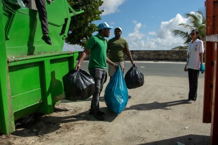 Beach Clean Up at Kingston Seawalls- Guyana